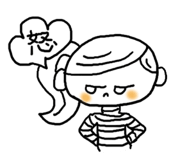 Adorable girl! Everyday texets more fun sticker #11981975