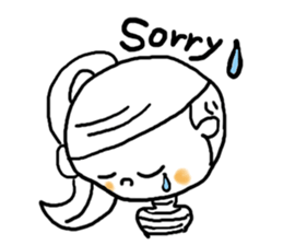 Adorable girl! Everyday texets more fun sticker #11981981