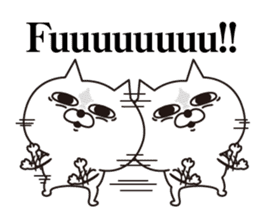 Cat laugh sticker #11982093