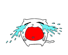 White cat's sticker !! sticker #11982162