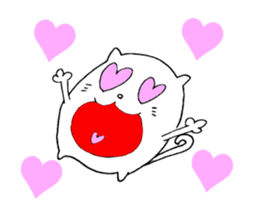 White cat's sticker !! sticker #11982163