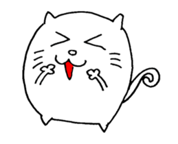 White cat's sticker !! sticker #11982164