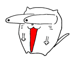 White cat's sticker !! sticker #11982168