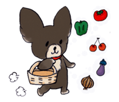 Ageage Choco -chan sticker #11982330