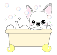 Animated French bulldog wanko Ume sticker #11982427
