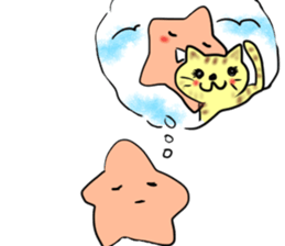 Cute star girl sticker #11982945