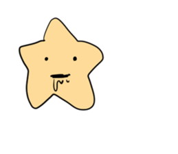 Cute star girl sticker #11982951