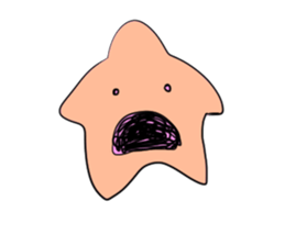 Cute star girl sticker #11982954