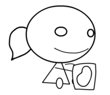 Anime! MaruMaruSankaku sticker #11983588