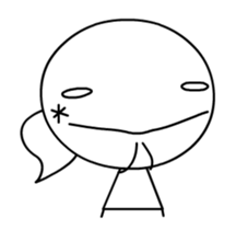 Anime! MaruMaruSankaku sticker #11983598