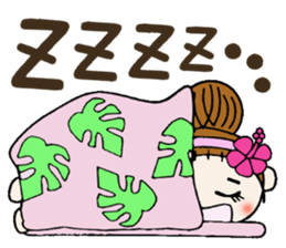Hawaiian Girl ocyame of honorific Hen 5 sticker #11985036