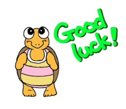 Tortoise and Rabbit sticker #11985105