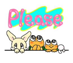 Tortoise and Rabbit sticker #11985120