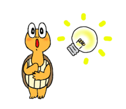 Tortoise and Rabbit sticker #11985129