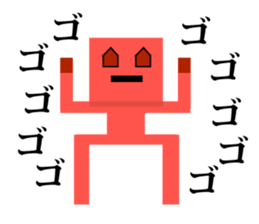 Square people sticker sticker #11985349