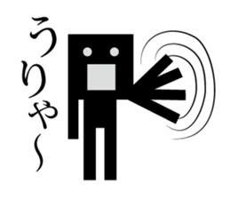 Square people sticker sticker #11985352