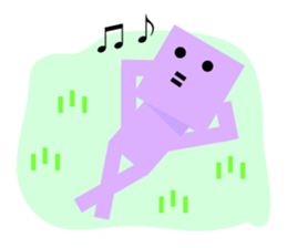 Square people sticker sticker #11985356