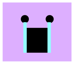 Square people sticker sticker #11985366