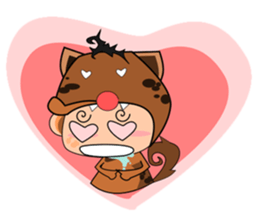 hyena man sticker #11986293