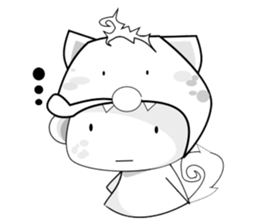 hyena man sticker #11986298