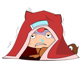 hyena man sticker #11986302