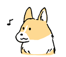 corgi chan sticker #11986870