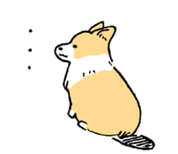 corgi chan sticker #11986904