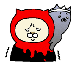 In colorful Cat's days sticker #11987039