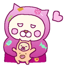 In colorful Cat's days sticker #11987046