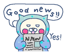 In colorful Cat's days sticker #11987047