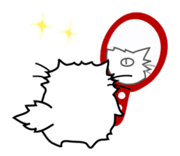 Philosophy cat sticker #11987660