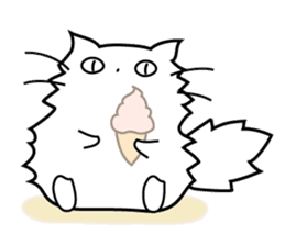 Philosophy cat sticker #11987684