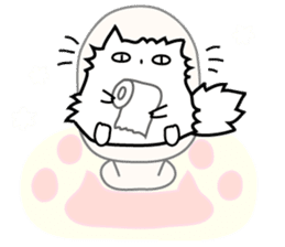 Philosophy cat sticker #11987688