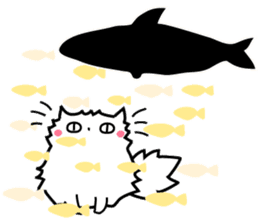 Philosophy cat sticker #11987692