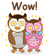 couple owl sticker #11987703