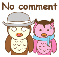 couple owl sticker #11987708