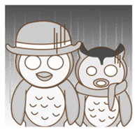 couple owl sticker #11987717