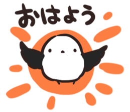 Daily life of the Aegithalos caudatus sticker #11987856