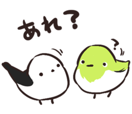 Daily life of the Aegithalos caudatus sticker #11987859