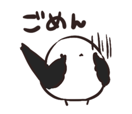 Daily life of the Aegithalos caudatus sticker #11987868