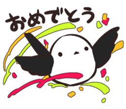 Daily life of the Aegithalos caudatus sticker #11987876