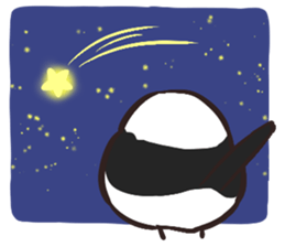 Daily life of the Aegithalos caudatus sticker #11987881