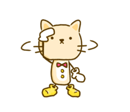 Cat and Mouse cute design sticker sticker #11988954