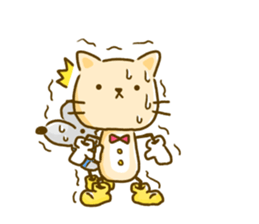 Cat and Mouse cute design sticker sticker #11988958