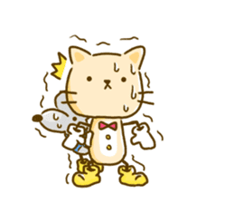 Cat and Mouse cute design sticker sticker #11988958