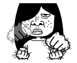 Reiko is ugly ghost sticker #11989601