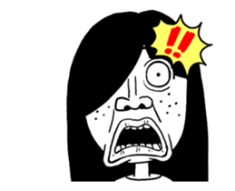 Reiko is ugly ghost sticker #11989602