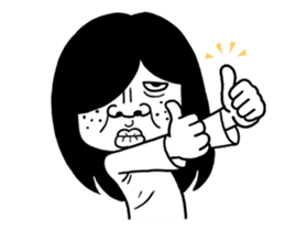 Reiko is ugly ghost sticker #11989609