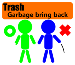 Request to foreign tourists coming sticker #11990648