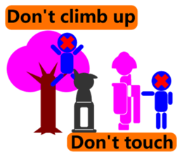 Request to foreign tourists coming sticker #11990669